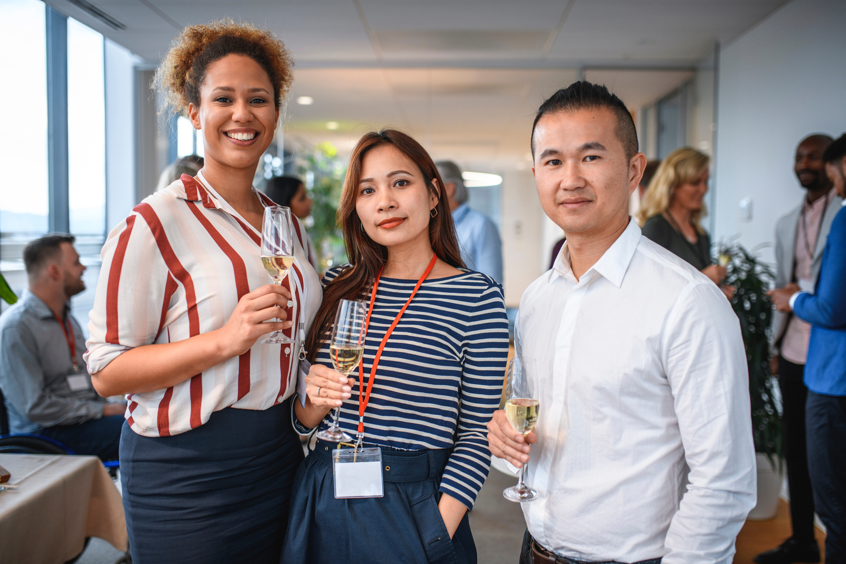 Portrait of Business Colleagues Enjoying Office Party